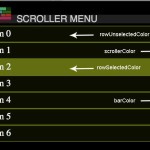 Esempio di menu scroller